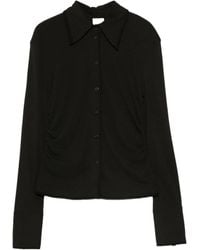 Nanushka - Long-Sleeved Buttoned Polo Shirt - Lyst