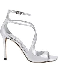 Jimmy Choo - Azia 95 Ankle Strapped Sandals - Lyst