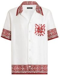 Dolce & Gabbana - Majolica-Printed Jacquard Hawaii Shirt - Lyst