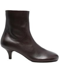 Marsèll - Kitten-Heel Leather Ankle Boots - Lyst