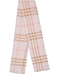 Burberry - Minimalist And Versatile Plaid Scarf - Lyst