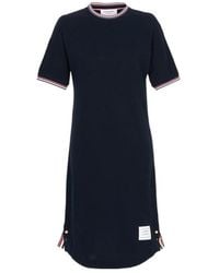 Thom Browne - Pique Dolman Mini T-Shirt Dress - Lyst