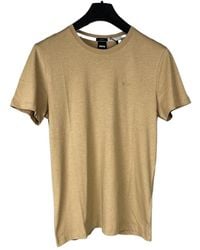BOSS - Round Collar Logo T-Shirt - Lyst