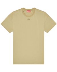 DIESEL - Embroidered-Logo Cotton T-Shirt - Lyst