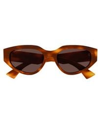 Gucci - Eyewear Cat-Eye Frame Sunglasses - Lyst