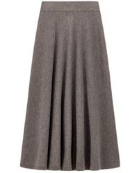 Emporio Armani - Elasticated-Waistband Knitted Skirt - Lyst