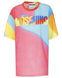 Moschino - Double Question Mark Print T-Shirt - Lyst