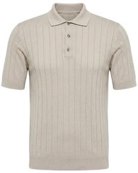 Peserico - Knitted Polo Shirt - Lyst