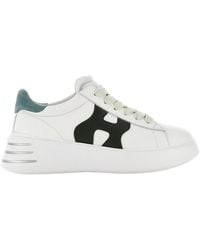 Hogan - Rebel Panelled Lace-Up Sneakers - Lyst