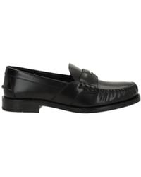 Prada - Triangle-Logo Loafers - Lyst