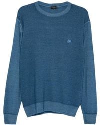 Etro - Logo-Embroidered Crew-Neck Sweater - Lyst