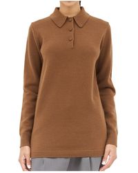 Dries Van Noten - Ribbed Trim Knitted Polo Top - Lyst