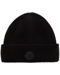 Moncler - Ribbed Wool And Cashmere-Blend Beanie - Lyst