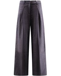 BOSS - Boss Wide-Leg Pants - Lyst