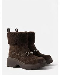 Gucci - Lace-Up Ankle Boots - Lyst