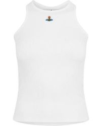 Vivienne Westwood - Logo Cotton 90S Vest - Lyst