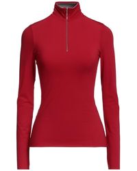 Tory Burch - Solid Color Long-Sleeve Turtleneck T-Shirt - Lyst
