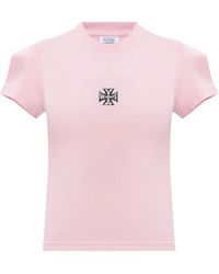 Vetements - Biker Cross Logo Front Sleeve T-Shirt - Lyst