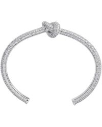Celine - Knot Sparkle Cuff - Lyst