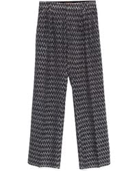 Missoni - Bootcut Chevron Knit Trousers - Lyst