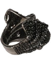 Ferragamo - An Drape Embellished Ring - Lyst