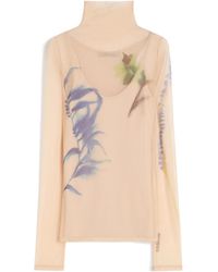 Sportmax - Floral Patterned Crewneck Top - Lyst