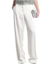 Stella McCartney - Pleated Straight Leg Trousers - Lyst