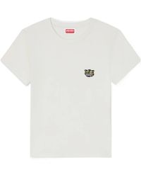 KENZO - Gots Wild Tiger Printed Crewneck T-Shirt - Lyst