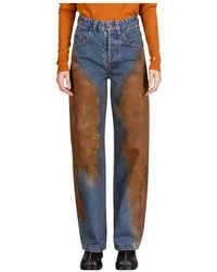 Uma Wang - High-Rise Wide-Leg Jeans - Lyst