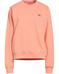 DIESEL - Solid Color Fleece Sweatshirt - Lyst