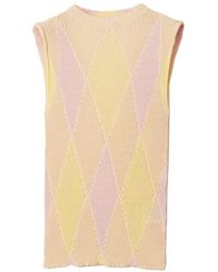 Burberry - Embroidered Cotton Blend Top - Lyst