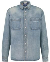 Dior - Homme Button-Up Long-Sleeved Denim Shirt - Lyst