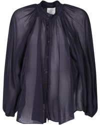 forte_forte - Stand-Up Collar Shirt - Lyst
