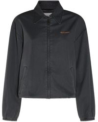Miu Miu - Chambray Blouson Jacket - Lyst
