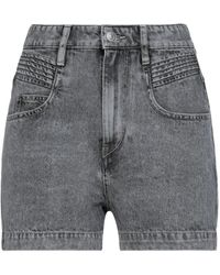 Isabel Marant - Solid Color Fashion Denim Shorts - Lyst