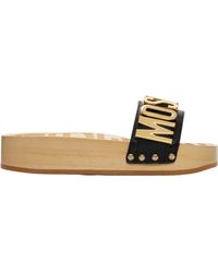 Moschino - Open-Toe Slippers - Lyst