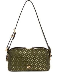 Pinko - Embellished Mini Crossbody Boston Bag - Lyst