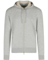 Eleventy - Zip-Up Hoodie Sweater - Lyst