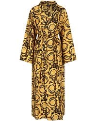 Versace - Baroque Pattern Belted Pajama - Lyst