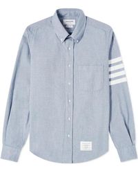 Thom Browne - Flannel-Bar Straight Fit Shirt - Lyst