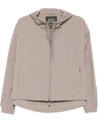 Herno - Drawstring Zip-Up Jacket - Lyst