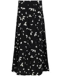 Alysi - Abstract Print Midi Skirt - Lyst
