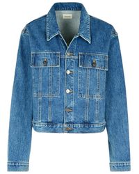 KHAITE - Saunder Buttoned Denim Jacket - Lyst
