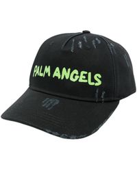 Palm Angels - Logo-Printed Distressed Baseball Cap - Lyst