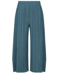 Pleats Please Issey Miyake - Pleats Please Issey Miyake Plissé Wide-Leg Pants - Lyst