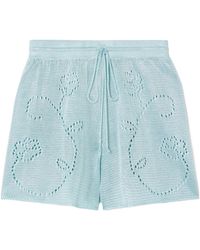 Calle Del Mar - Pointelle-Knit Shorts - Lyst
