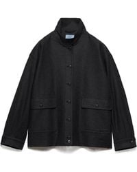 Prada - Re-Wool Blouson Jacket - Lyst