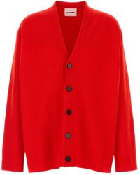 Jil Sander - V-Neck Button-Down Cardigan - Lyst