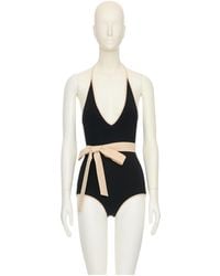 Valentino - Halter One Piece Swimsuit - Lyst