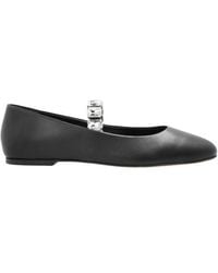Casadei - Embellished Ballet Flat Shoes - Lyst